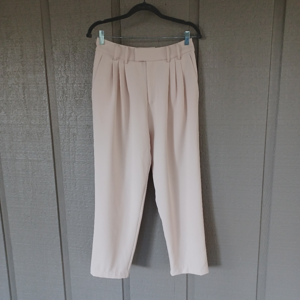 Steve Madden Trousers Pants Size 4 Women Preppy High Rise Front Pleated Office
